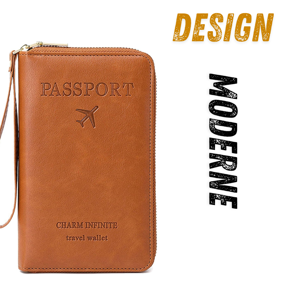 Porte-passeport multifonctionnel sécurisé