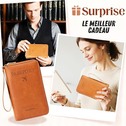 Porte-passeport multifonctionnel sécurisé