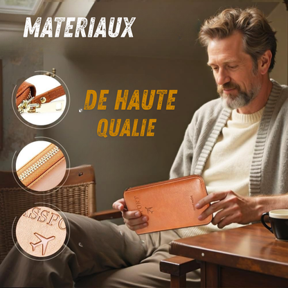 Porte-passeport multifonctionnel sécurisé