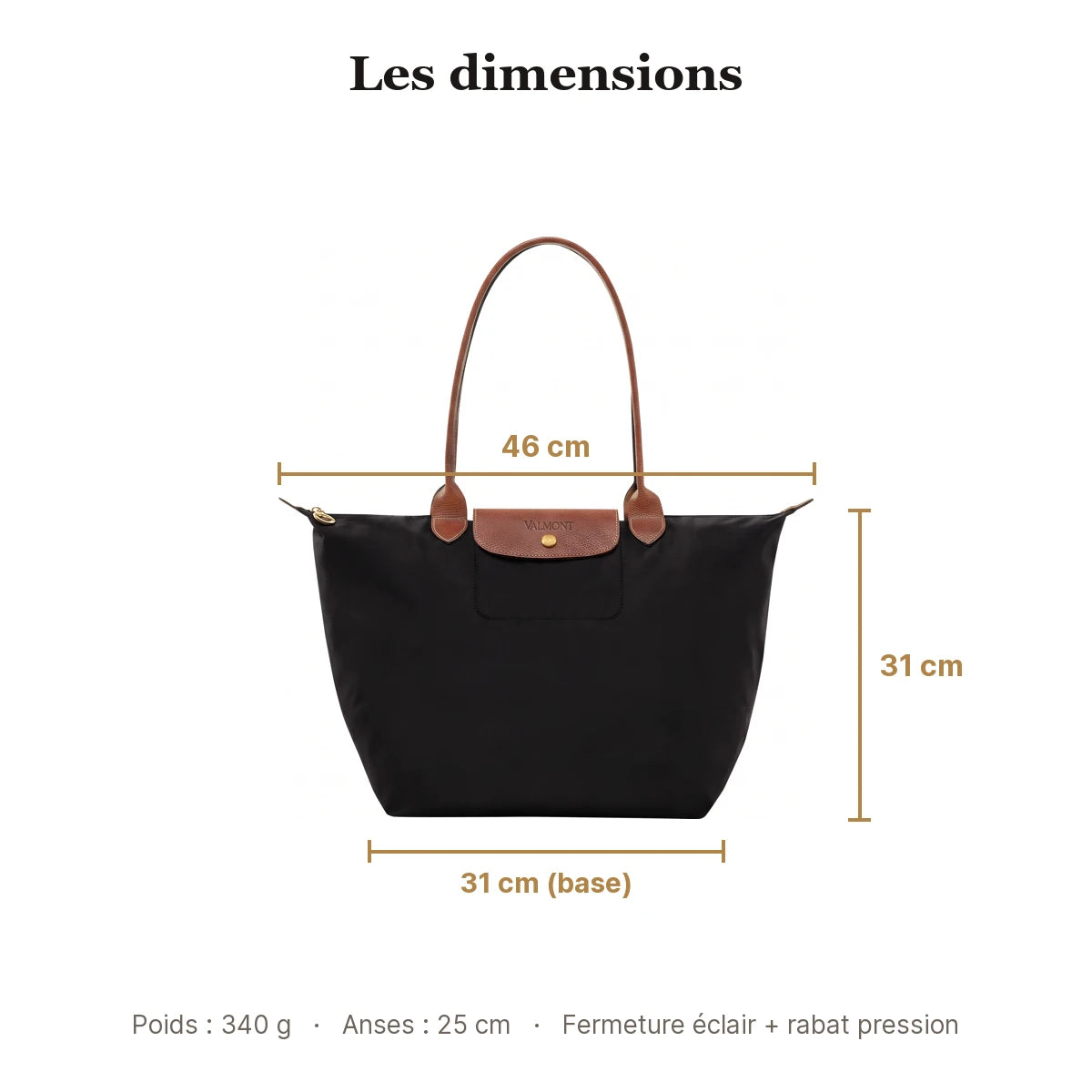 VALMONT | Le grand sac élégant qui va avec tout