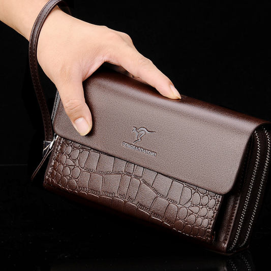 Sac à Main Multi Cartes Style Crocodile
