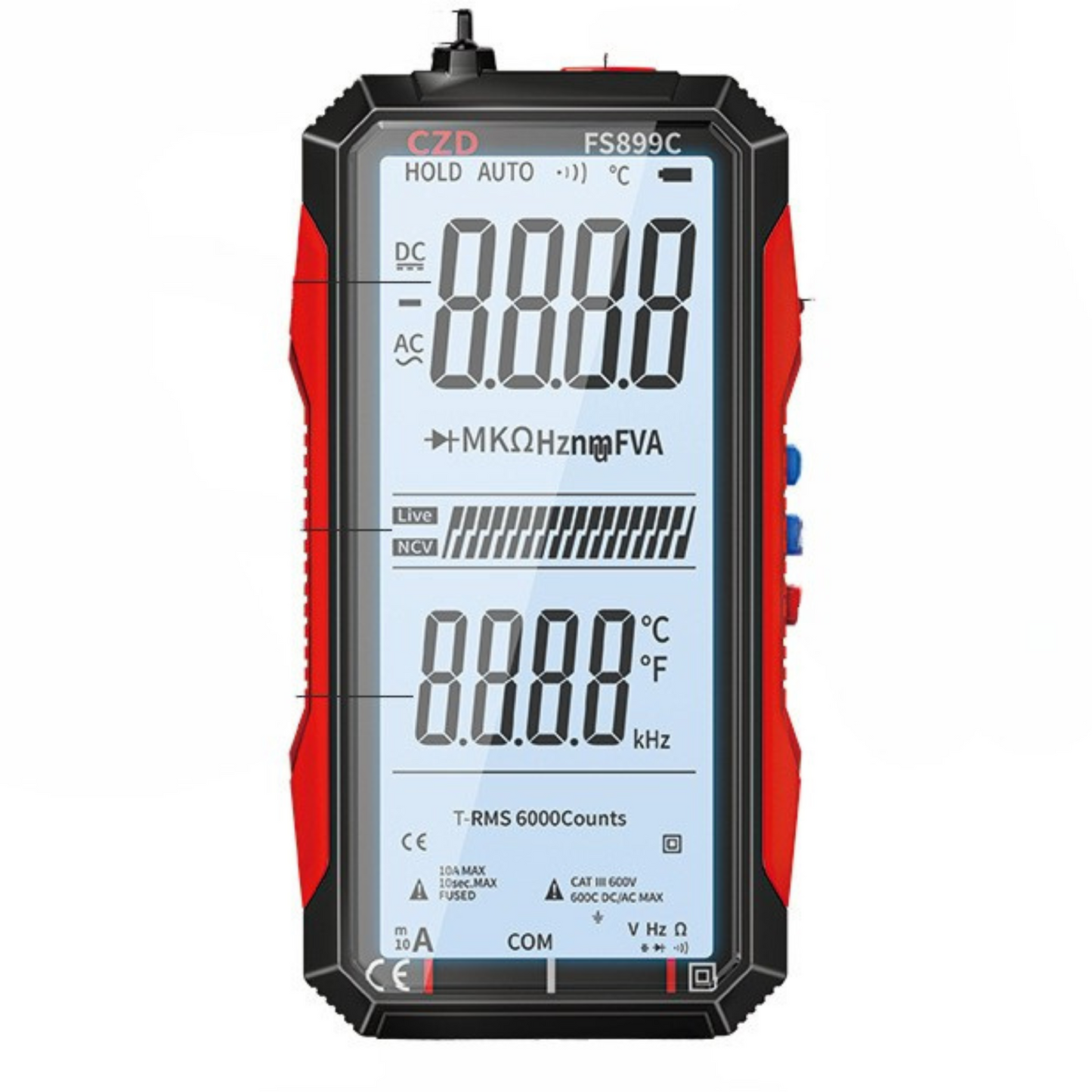 Multimètre numérique intelligent rechargeable