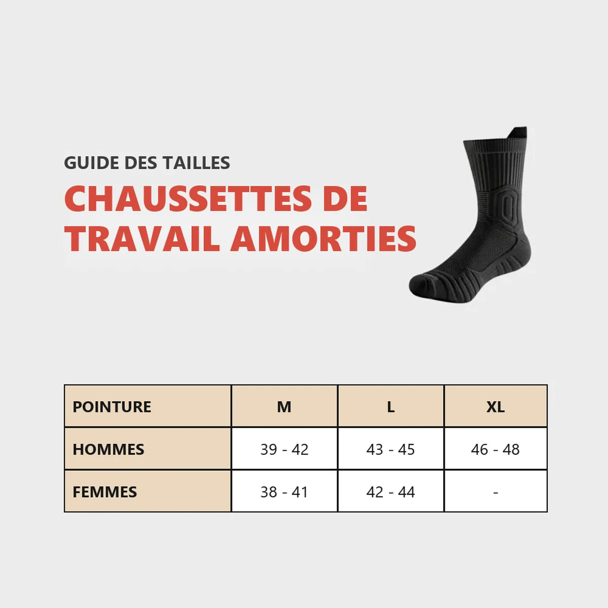 Chaussettes de travail BOSSEUR